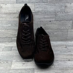 Ecco Shoes Women Size‎ 11 42 Brown Suede Leather Walking Comfort Casual Portugal